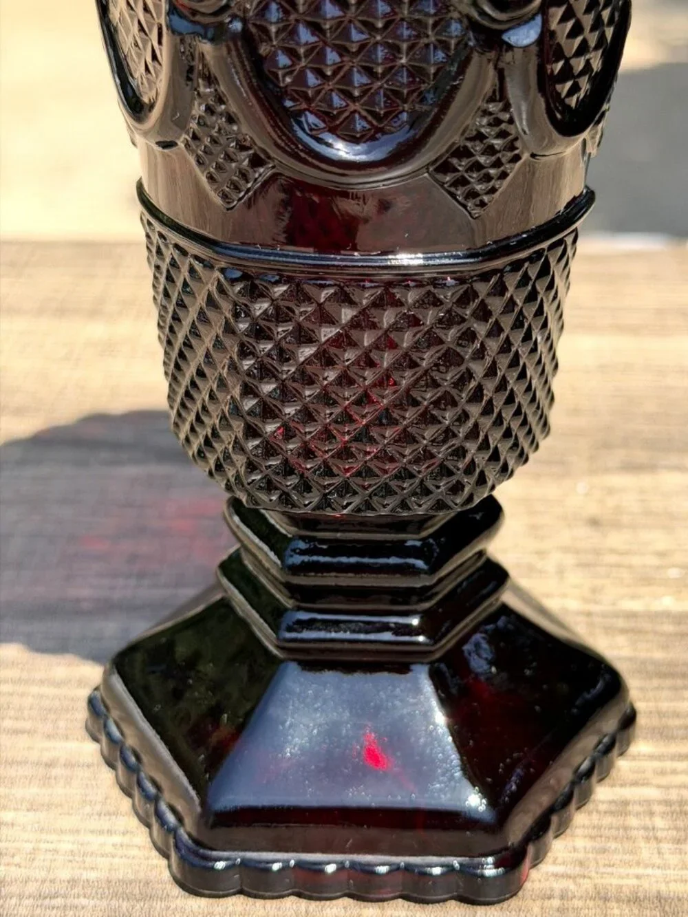 Vintage Avon 1876 Cape Cod Ruby Red Glass 8